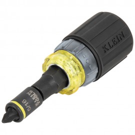 Klein Tools 32561HDRT KNECT™ 7-in-1 Ratcheting Impact-Rated Stubby Screwdriver/Nut Driver-