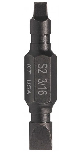 Klein Tools 32744 Bits, SQ2/SL316, 1/4 inch Hex Pk 3-