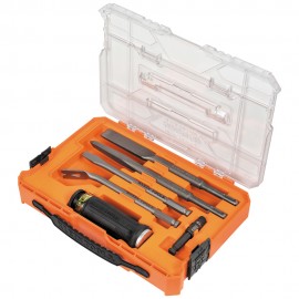 Klein Tools 32755SD SDS Chisel Bit Set with Handle 6-Piece-