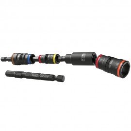 Klein Tools 32984 Impact Flip Socket Set With Swivel Adapter, 6 Piece-