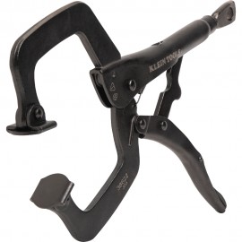 Klein Tools 38622 C-Clamp Locking Pliers With Swivel Jaws, 11-Inch-
