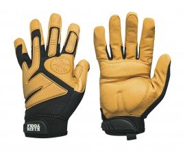 Klein Tools 40221 Journeyman Leather Gloves, large-
