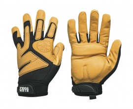 Klein Tools 40222 Journeyman Leather Gloves, extra large-