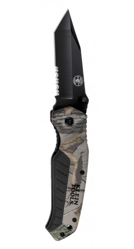 Klein Tools 44222 Pocket Knife with tanto blade, REALTREE XTRA camo handle-