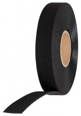 Klein Tools 450950 Hook and Loop Tape, 3/4-Inch, 25-Foot, Black, Custom Length Cable Ties-