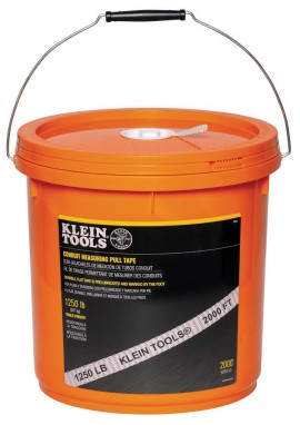 Klein Tools 50122 Conduit Measuring Pull Tape, 1250 lbs x 2000'-