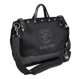 Klein Tools 510216SPBLK Deluxe Canvas Tool Bag, 13 pockets, 16"-