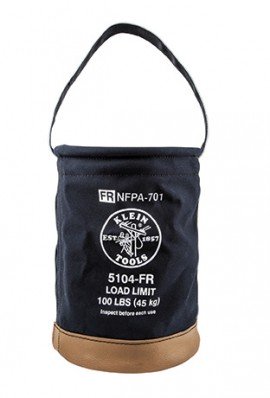 Klein Tools 5104FR Flame-Resistant Canvas Bucket, 12&quot;-