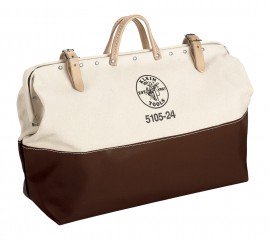 Klein Tools 5105-24 High-Bottom Canvas Tool Bag, 24"-