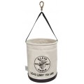 Klein Tools 5109SLR All-Purpose Canvas Bucket with swivel snap and drain-