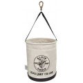 Klein Tools 5109SLR All-Purpose Canvas Bucket with swivel snap and drain-