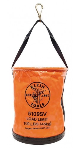 Klein Tools 5109SV Vinyl Tool Bucket with swivel snap, 12&quot;-