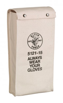 Klein Tools 5121-15 Glove Bag, no. 4 canvas, 15" length-