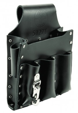 Klein Tools 5127T 6-Pocket Tool Pouch with tunnel loop-