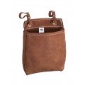Klein Tools 5146 Leather All-Purpose Tool Pouch with belt straps, 9 x 3 x 8"-