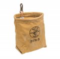 Klein Tools 5179S Water-Repellent Tool Pouch with snap clip, 7.5 x 7 x 3.5&quot;-