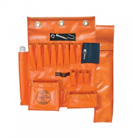Klein Tools 51829MHS Aerial Apron with hot stick pocket and magnet-