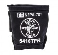 Klein Tools 5416TFR Flame-Resistant No. 4 Canvas Bolt Bag, 5 x 10 x 9"-