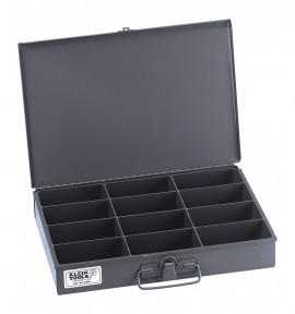 Klein Tools 54437 Storage Box with 12 compartments, mid-size-