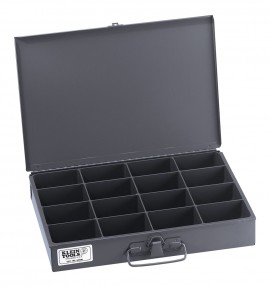 Klein Tools 54438 Mid-Size Parts Storage Box, 16 compartments-