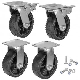 Klein Tools 54850MB MODbox™Utility Cart Caster Replacement Wheel Set, 6-Inch-