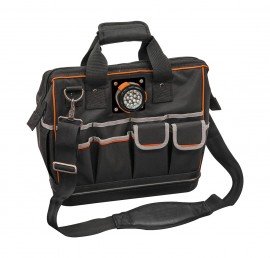 Klein Tools 55431 Tradesman Pro Lighted Tool Bag, 31 pockets-