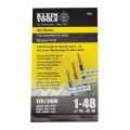 Klein Tools 56251 Wire Marker Book, 120/240 V, 1 to 48-