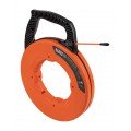 Klein Tools 56382 Multi-Groove Fiberglass Fish Tape with nylon tip, 50'-
