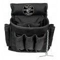 Klein Tools 5719 PowerLine Series Electrician Tool Pouch, 18 pockets-