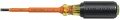 Klein Tools 601-4-INS Insulated Screwdriver with 3/16&amp;quot; cabinet tip and 4&amp;quot; shank-