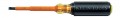 Klein Tools 602-4-INS Insulated Screwdriver with 1/4&amp;quot; cabinet tip and 4&amp;quot; shank-