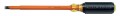 Klein Tools 602-8-INS Insulated Screwdriver with 3/8&amp;quot; cabinet tip and 8&amp;quot; shank-