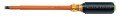 Klein Tools 602-8-INS Insulated Screwdriver with 3/8&amp;quot; cabinet tip and 8&amp;quot; shank-