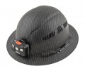 Klein Tools 60347 Full Brim Hard Hat Premium KARBN<sup>TM</sup> Pattern with headlamp, vented, class C-