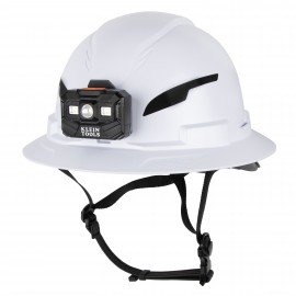 Klein Tools 60406T2RL Hard Hat with headlamp, Class E Type 2, non-vented full brim-