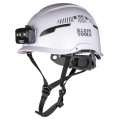 Klein Tools 60526 Safety Helmet, Type-2, Vented Class C, with Rechargeable Headlamp-