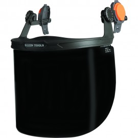 Klein Tools 60529 Face Shield, Full Brim Hard Hat, Gray Tint-