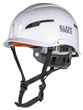 Klein Tools 60564 Safety Helmet, Type-2, Non-Vented Class E, White-