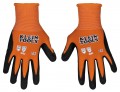 Klein Tools 60581 Knit Dipped Gloves, Cut Level A1, Touchscreen, Large, 2-Pair-