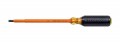 Klein Tools 605-7-INS Insulated Cabinet-Tip Screwdriver, 0.25", 7" shank-