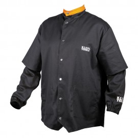 Klein Tools 60789 Flame-Resistant Welding Jacket with Removable Welding Sleeves, XL-