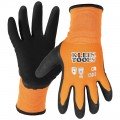 Klein Tools 60837 Winter Knit Dipped Gloves, Cut Level A1, Touchscreen, X-Large-