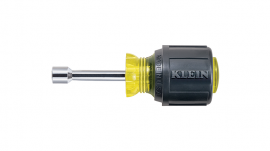 Klein Tools 610-1/4M Magnetic Nut Driver, 0.25", 1.5" shaft-