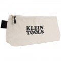 Klein Tools 62042 Zipper Bag, Extra-Long Canvas Tool Pouch, 16-Inch, Natural-