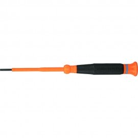 Klein Tools 6243INS Insulated Precision Screwdriver, 3/32-Inch Slotted, 3-Inch Shank-