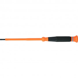 Klein Tools 6254INS Insulated Precision Screwdriver, 1/8-Inch Slotted, 4-Inch Shank-