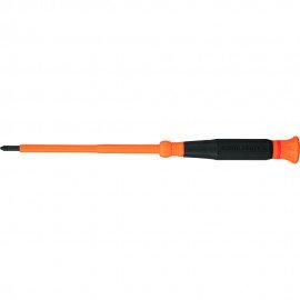 Klein Tools 6264INS Insulated Precision Screwdriver, #1 Phillips, 4-Inch Shank-