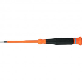 Klein Tools 6273INS Insulated Precision Screwdriver, 1/16-Inch Slotted, 3-Inch Shank-