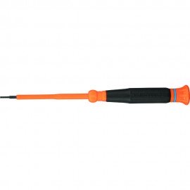 Klein Tools 6273INS Insulated Precision Screwdriver, 1/16-Inch Slotted, 3-Inch Shank-