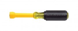 Klein Tools 640-3/16 Coated Nut Driver, 0.1875", 3" hollow shaft-